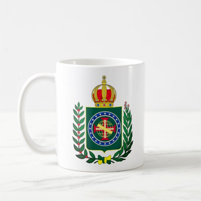 Caneca De Café Casaco de Armas - Segundo Império do Brasil (Esquerda)