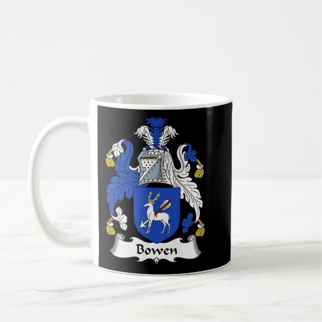 Caneca De Café Casaco de Bowen da Proteção Familiar de Armas (Esquerda)