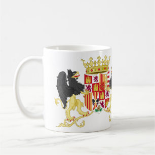 Caneca De Café Casaco De Braços De Ferdinand II De Aragão Com A