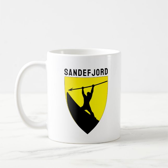 Caneca De Café Casaco de Braços de Sandefjord, Noruega (Esquerda)
