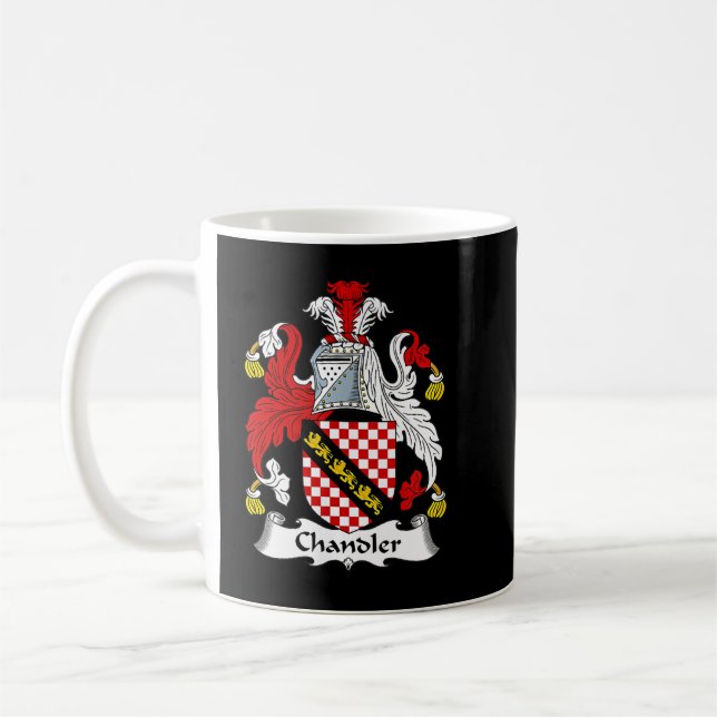 Caneca De Café Casaco de Chandler da Guarda Familiar de Armas (Esquerda)