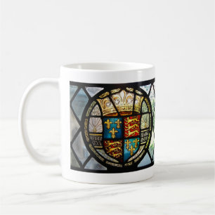 Caneca De Café Casaco Real Tudor de Armas Henrique VIII Vidro Est