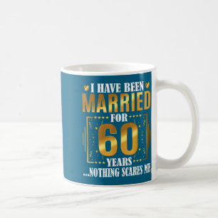 Caneca De Café Casado há 60 anos 60º Aniversário de Casamento