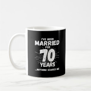 Caneca De Café Casais Casados 70 Anos Engraçado 70