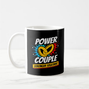 Caneca De Café Casais Casados Namorando Mais Fortes Juntos