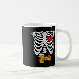 Caneca De Café Casais de gravidez de Halloween de Pai esquelético