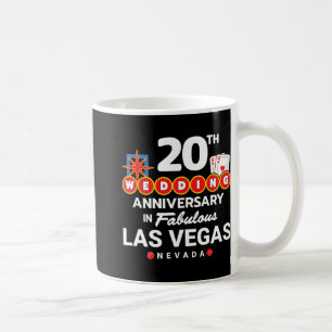 Caneca De Café Casal 20 de Aniversário de 20 de de Vegas Anni