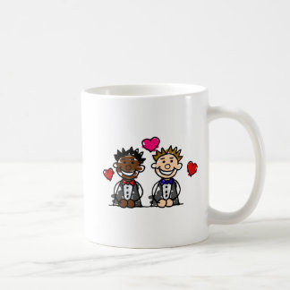 Caneca De Café Casal alegre Bi-Racial