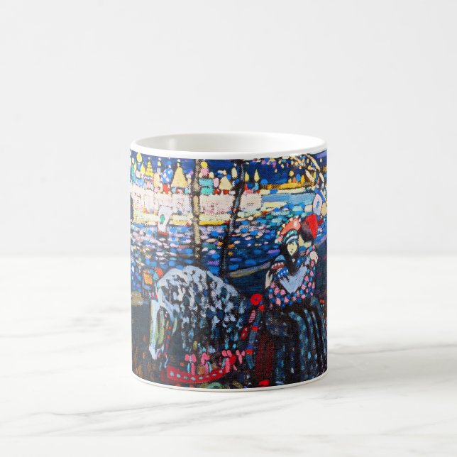 Caneca De Café Casal Andando um Cavalo Branco, Wassily Kandinsky (Centro)