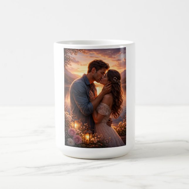 Caneca De Café casal apaixonado (Centro)