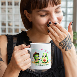 Caneca De Café Casal Avocado