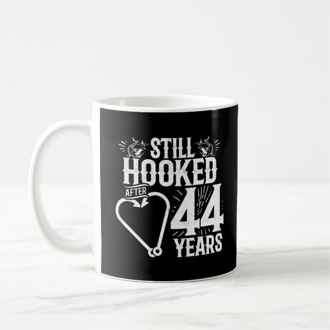 Caneca De Café Casal de 44º Aniversário Casados por 44 Anos (Esquerda)