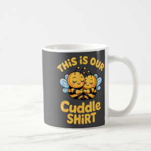 Caneca De Café Casal de Abelhas Engraçado Fofa Aconchegante Corre