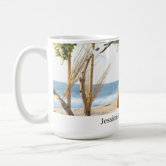 Caneca De Café Casal de Casamento Personalizado (Esquerda)