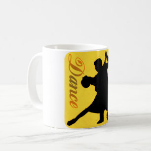 Caneca De Café Casal de dança de silhueta