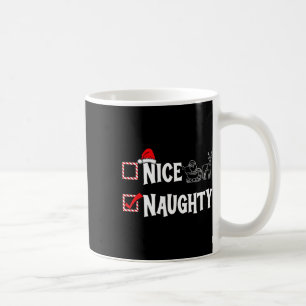 Caneca De Café Casal De Lista De Natal Inocente Ou Legal