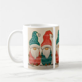 Caneca De Café Casal de Papais noeis Gnome