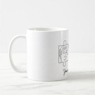 Caneca De Café Casal de Puzzle Fofo "Você Me Completa" Dia dos Na