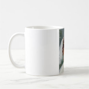 Caneca De Café Casal de Recém-Casados Minimalista Elegante Arte C