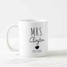 Casal de Recém-Casados - Sr e Sra Personalizados