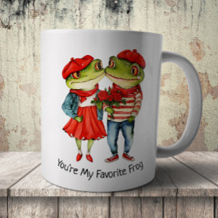 Caneca De Café Casal de Sapo Fofo