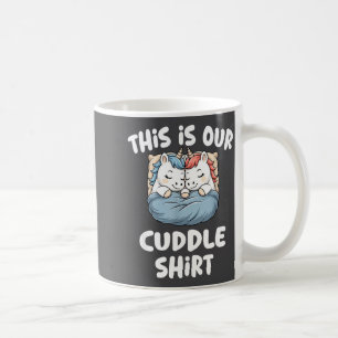 Caneca De Café Casal de Unicórnio Fofo Este É Nosso Abraço