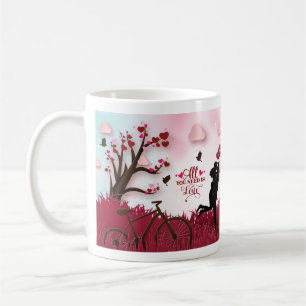 Caneca De Café Casal Elegante Lover Coffee Mug