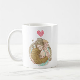 Caneca De Café Casal Hug Simple