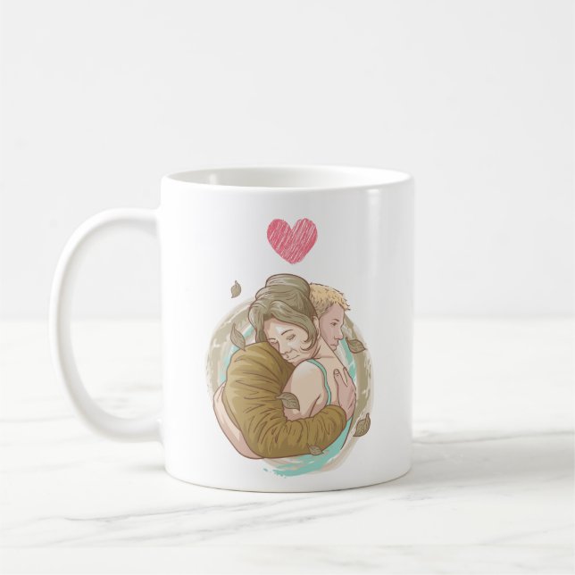 Caneca De Café Casal Hug Simple (Esquerda)