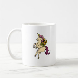 Caneca De Café Casal Libertino Abacaxis Balançando em um Unicórni