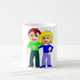 CANECA DE CAFÉ CASAL MAIS FOFO