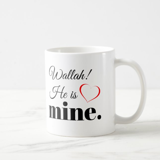 Caneca De Café casal muçulmano de wallah (Direita)