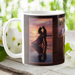 Caneca De Café Casal Personalizado 4 Foto, Namorados Castanho Rus