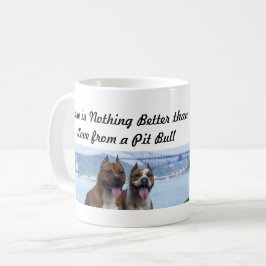 Caneca De Café Casal Pit Bull Love