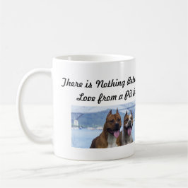 Caneca De Café Casal Pit Bull Love