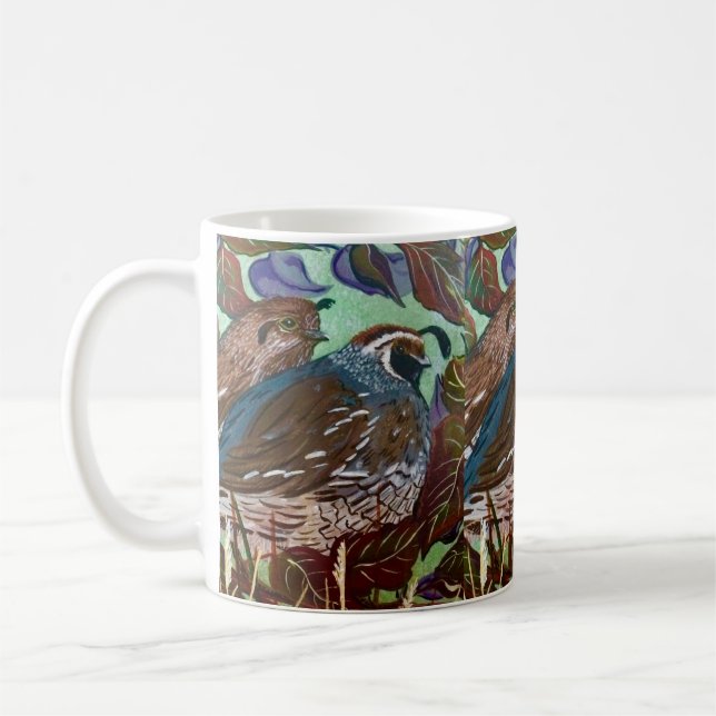 Caneca De Café Casal Quail (Esquerda)