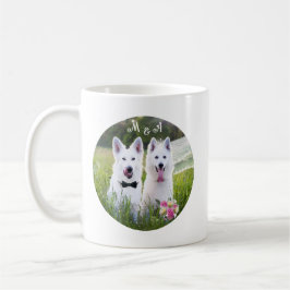 Caneca De Café Casal romântico de cães se casando