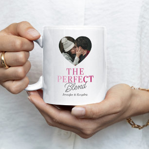 Caneca De Café Casal The Perfect Blend Foto Coração