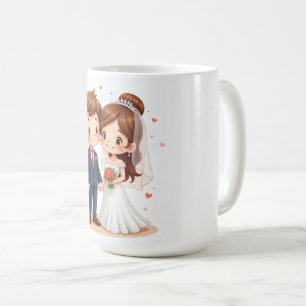 Caneca De Café Casamento com Mugs do Aniversário