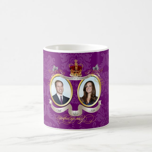 Caneca De Café Casamento com o Will e a Kate! (Centro)