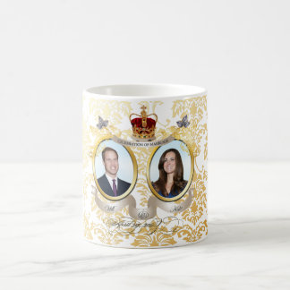 Caneca De Café Casamento com o Will e a Kate, cor!