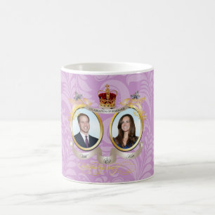 Caneca De Café Casamento com o Will e a Kate, "DY Color"!