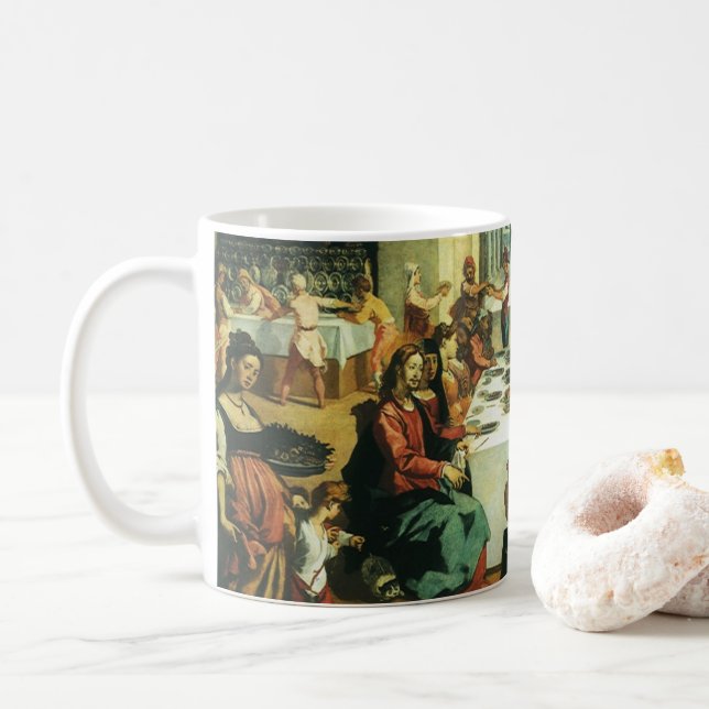 Caneca De Café Casamento de Cana por Andrea Boscoli, Arte Renasce (Com Donut)
