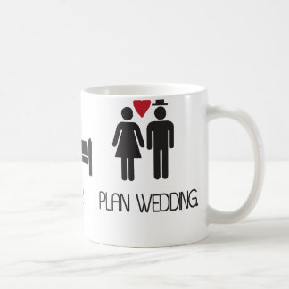 Caneca De Café casamento de eat.sleep.plan