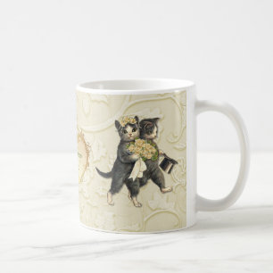 Caneca De Café Casamento de Gatos