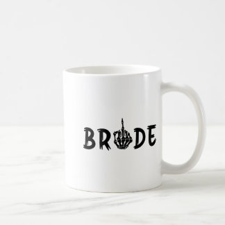 Caneca De Café Casamento de Halloween Noiva Groom Skeleton até a