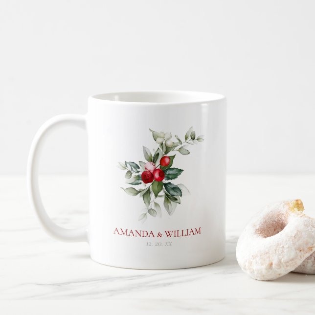 Caneca De Café Casamento de Natal Obrigado Mug (Com Donut)