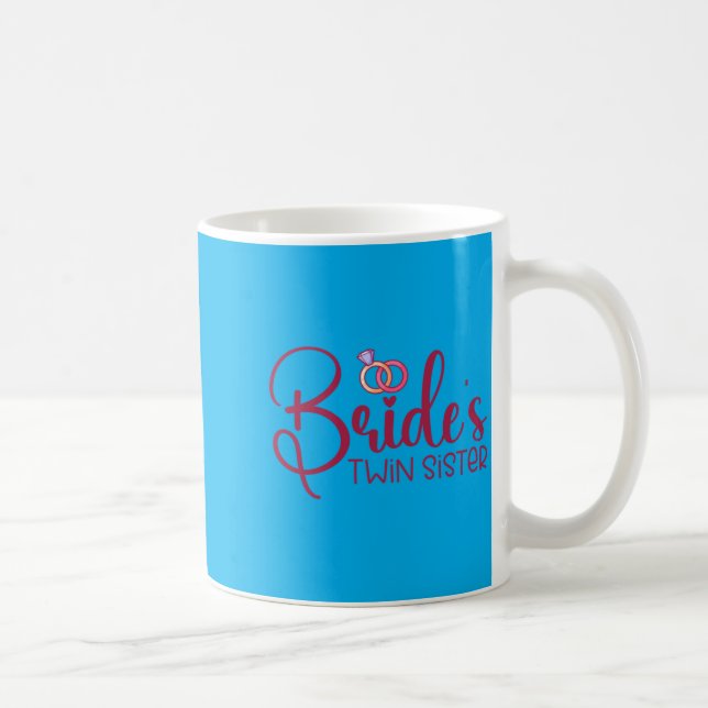 Caneca De Café Casamento - Desempenho da Irmã Gêmea da Noiva (Direita)