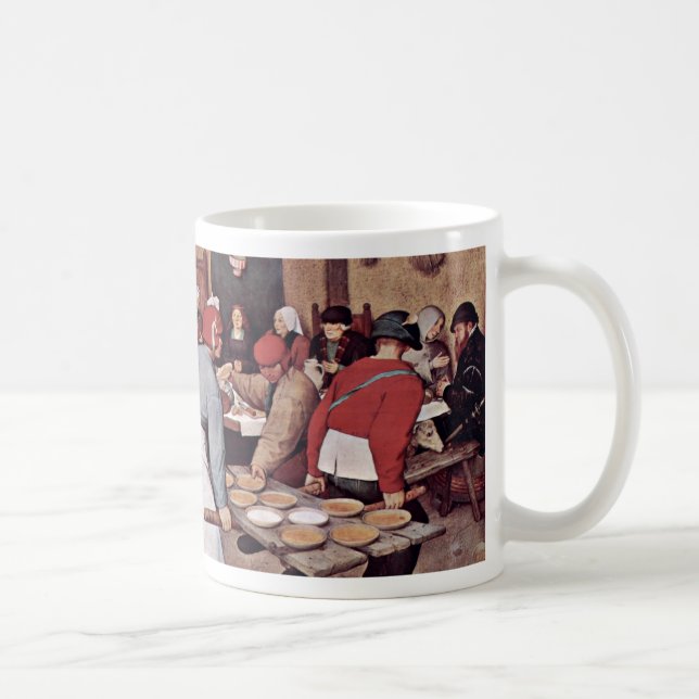 Caneca De Café Casamento do camponês por Bruegel D. Ä. Pieter (Direita)