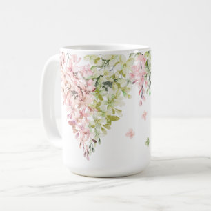Caneca De Café casamento do coração de primavera